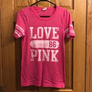 PINK football T-shirt